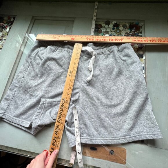 Maamgic Athletic Gym Sweat Shorts Size Medium Elastic Waist Jogger Gray Lounge - Picture 11 of 11